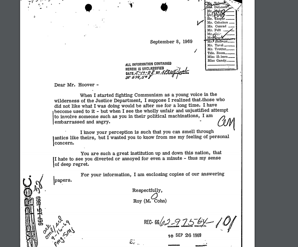cohn.1569617844423 - FBI releases files on Roy Cohn...